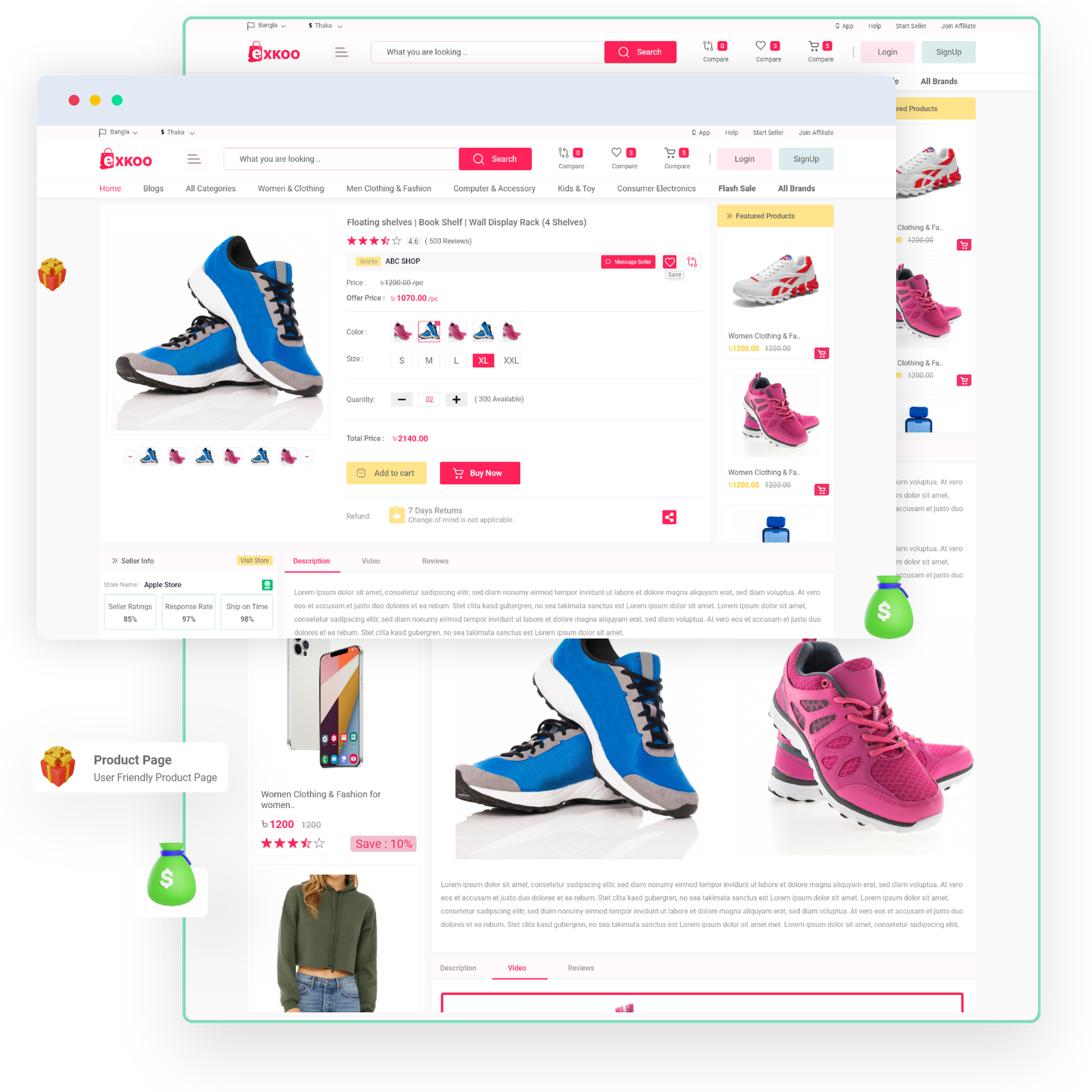 Products Pages
